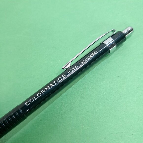FABER CASTELL Colormatics 0.5mm MECHANICAL PENCIL black fabercastell Japan Vntge - Picture 2 of 4